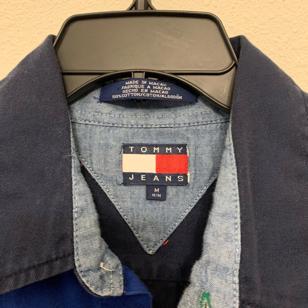 Tommy Hilfiger Medium Color Block Button Up Shirt - image 3